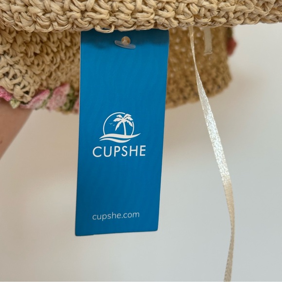 NWT Cupshe Blooming Skies Straw Hat - Picture 12 of 12